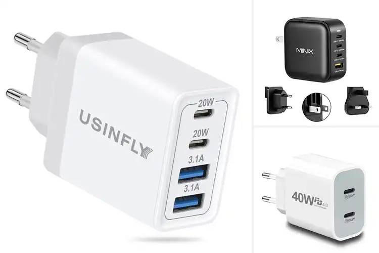Detailed view of Best 100-240V Travel USB C Charger
