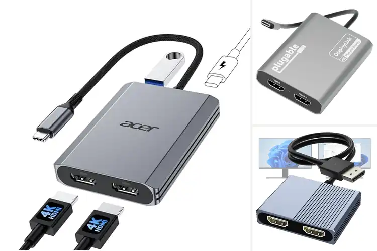 Detailed view of Best 60Hz 4K HDMI Dual Monitor Adapter