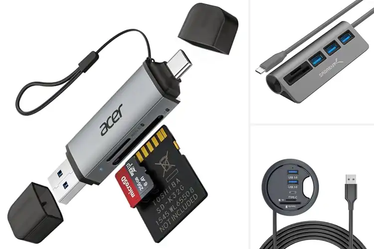 Detailed view of Best Dock With SD MicroSD Card Readers