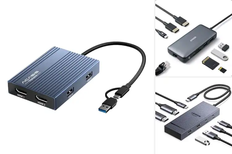 Detailed view of Best Dual HDMI USB C Dock For High-Resolution Display