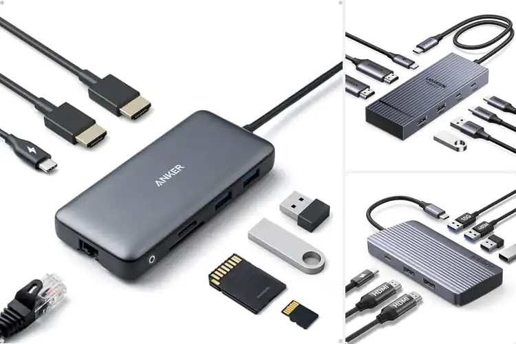Detailed view of Best Dual HDMI USB C Docking Station