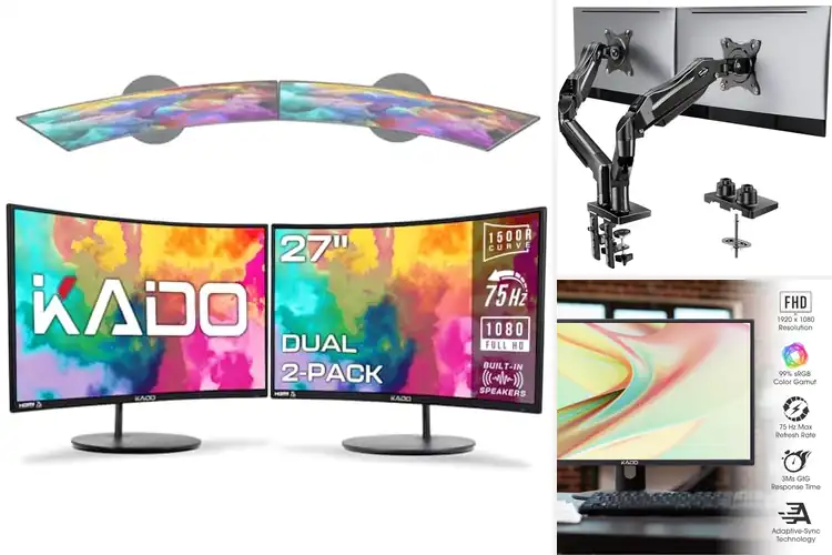 Detailed view of Best Dual Monitor Setups to Maximize Productivity & Comfort
