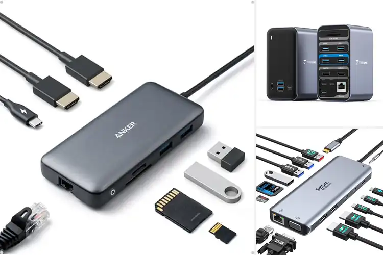 Detailed view of Best Dual Monitor USB C Dock For Home Office
