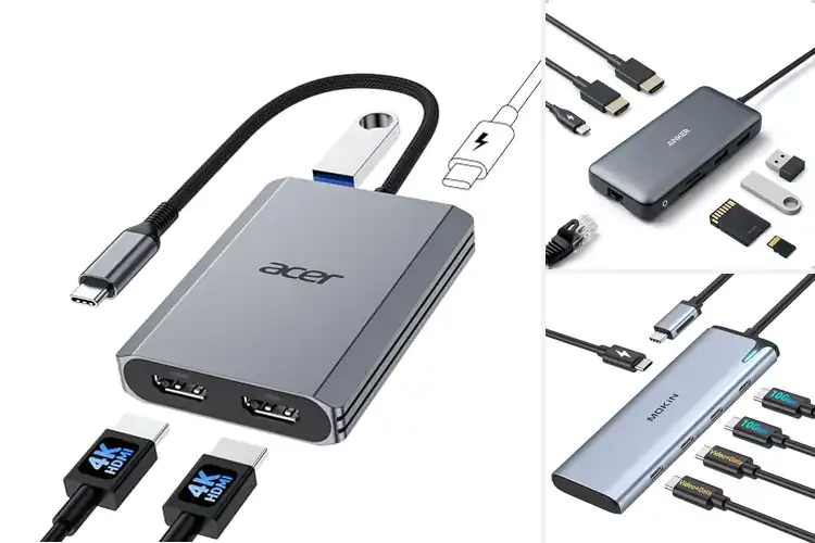 Detailed view of Best Dual Monitor USB C Hub For Extended Desktop