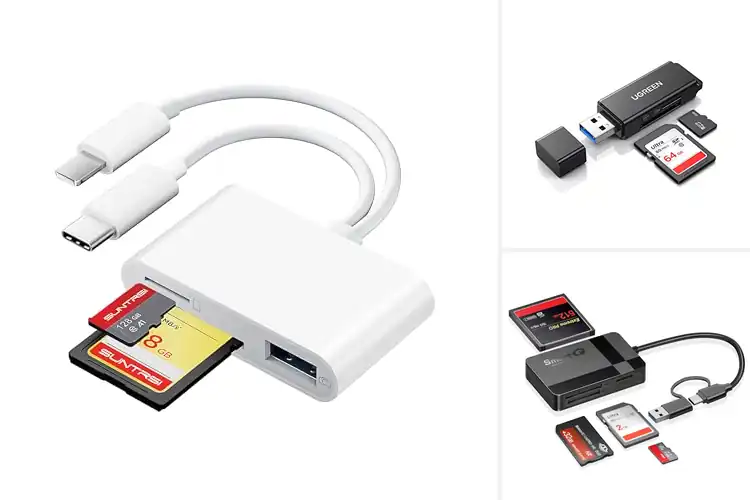 Detailed view of Best Dual SD TF Card Readers for Fast File Transfer