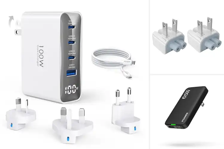 Detailed view of Best Foldable Plug Travel Charger For MacBook And iPad