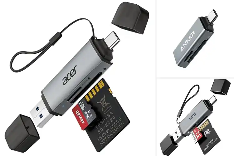 Detailed view of Best SD MicroSD Card Reader USB C Dock