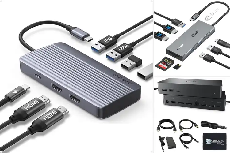 Detailed view of Best USB C Dock For Dell XPS Dual HDMI