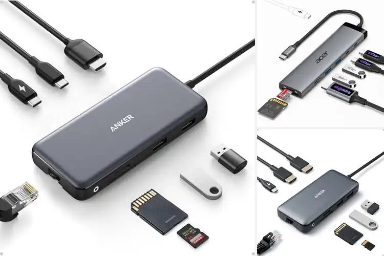 Detailed view of Best USB C Hub 8 in 1