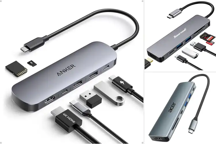 Detailed view of Best USB C Hub For Laptops MacBooks