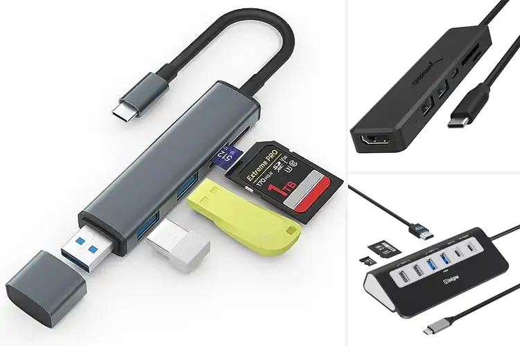 Detailed view of Best USB C Hub With 2 USB A 3.0 Ports Plus SD Card Slot