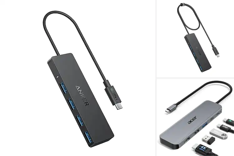 Detailed view of Best USB C Hub With 5Gbps Data Ports