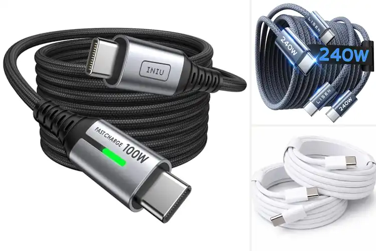Detailed view of Best USB C To USB C Cable 6.6 Ft 2m For Fast Charging